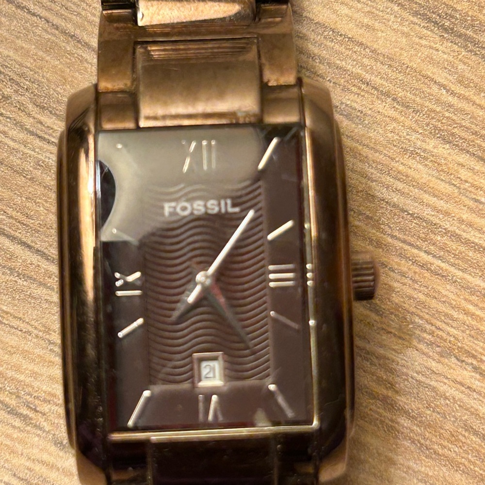Fossil Brown Rectangular Watch - Picture 3 of 6